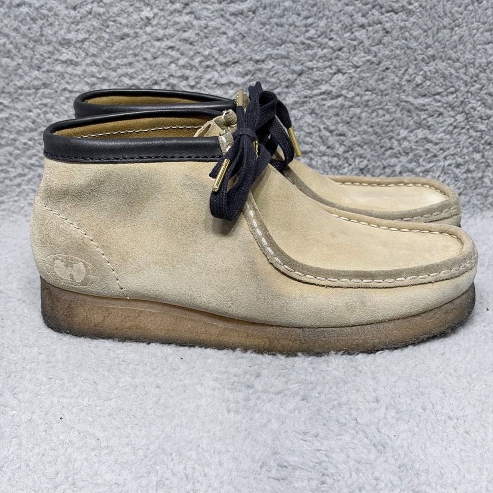 Clarks Originals x Wu Tang Clan Wallabee Womens Size 8.5 Boots Maple Beige Suede